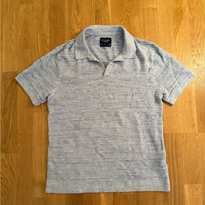 Abercrombie & Fitch Men’s Blue Short Sleeve Sweater Polo
